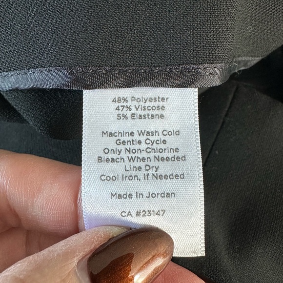 Talbots Black Wide-Leg Women's Dress Pants Trousers Size 6 - Picture 4 of 4